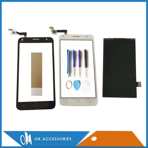 Черный белый цвет для Alcatel One Touch 5010 5010D OT5010 ЖК экран + сенсорный дигитайзер с