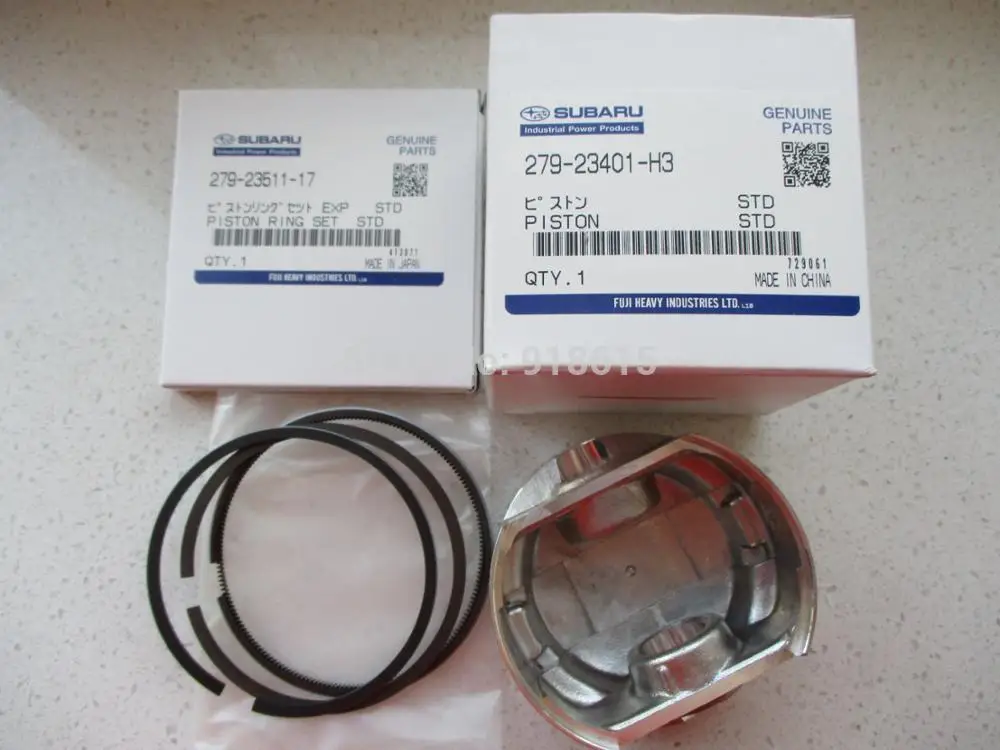 

ORIGINAL EX27 PISTON AND PISTON RING STD FIT ROBIN GASOLINE POWER