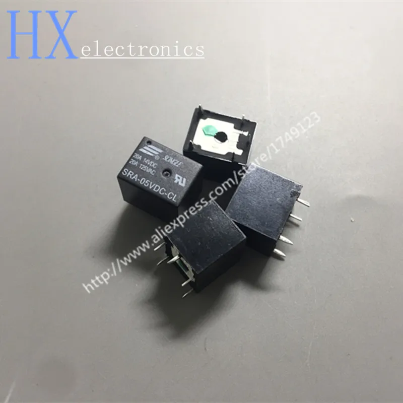 5 шт. Мощность реле SRA-05VDC-CL SRA-12VDC-CL SRA-24VDC-CL 5 В, 12 В, 24 В постоянного тока, 20A 5PIN T74