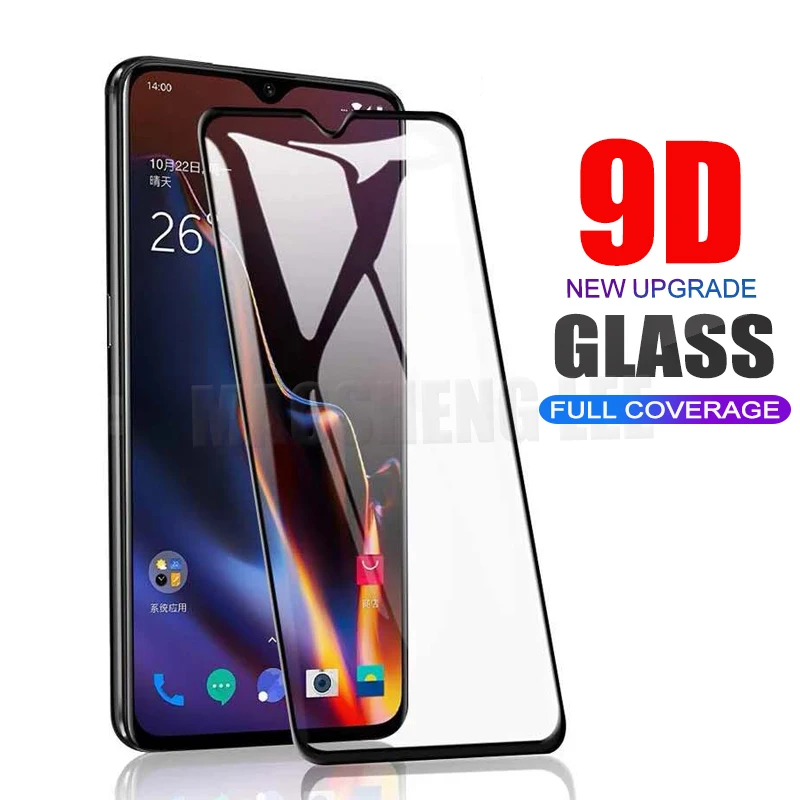 Закаленное стекло 9D для Oneplus 6 6T 5 5T 7 защита экрана с полным покрытием закаленное