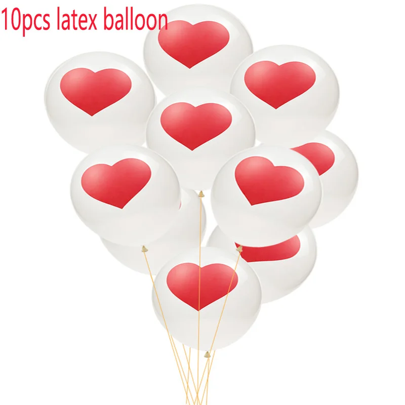 balloon 11 Романтическая годовщина свадьбы Я ЛЮБЛЮ ТЕБЯ воздушные шары набор воздушные шары с сердцем День Святого Валентина украшения для него вечерние любовь красный шар - Цвет: balloon 11