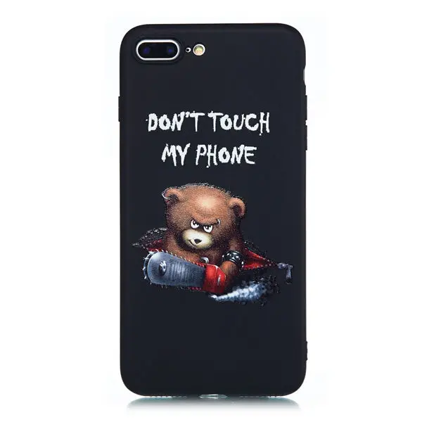 Чехол для iPhone 8 Plus с рисунком совы, чехол для iPhone 6, 6 s, 7, 8 Plus, 5, 5S, SE, X, XS, MAX, XR, животный узор, мягкий чехол из ТПУ - Цвет: Bear