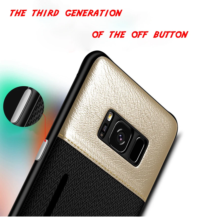 Leather Card Holder Slim Phone Case For Samsung Galaxy S10 Hard Back Cover Thin S10E Plus |