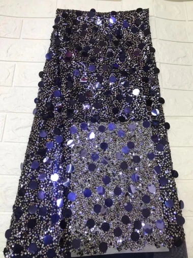 New Design Nigerian French Lace Fabrics 2019 African Fabric High Quality Sequins For Dress | Дом и сад