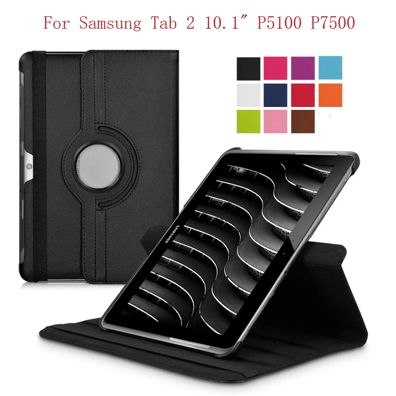 Чехол с поворотом на 360 градусов для Samsung Galaxy Tab 2 10 1 P5100 P5110 P7500 P7510 чехол из
