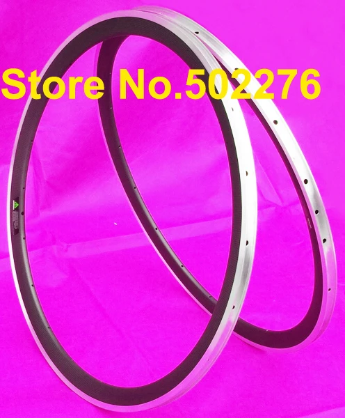 Полностью углеродный матовый дорожный велосипед 700C колесный клинчерный обод 38