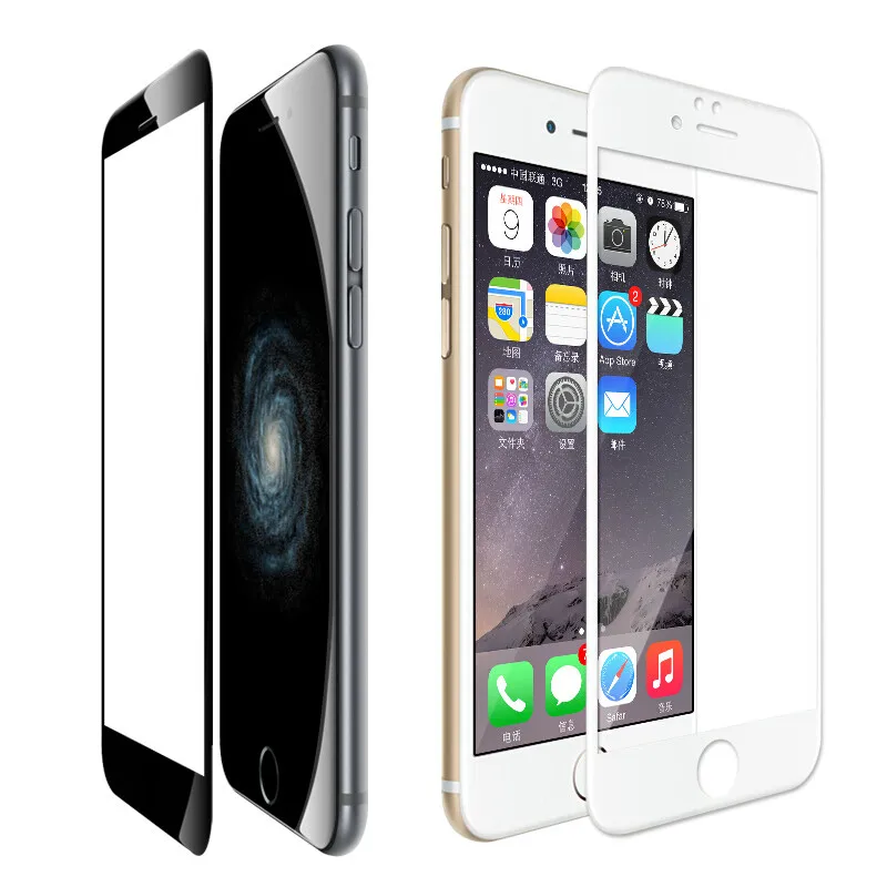 9D Full Protective Glass On For iPhone 6 7 6s 8 Plus Screen Protector Film 5 5S X 10 XR XS MAX Tempered Cover | Мобильные телефоны