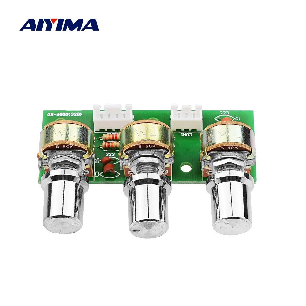 AIYIMA 2,1 Усилитель мощности, предусилитель, пассивная тональная плата, регулировка высоких частот, регулировка громкости, регулятор тона, сабвуфер, плата предусилителя