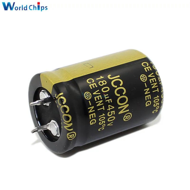 Алюминиевый электролитический конденсатор 450V 180 мкФ 25X35mm Высокочастотный