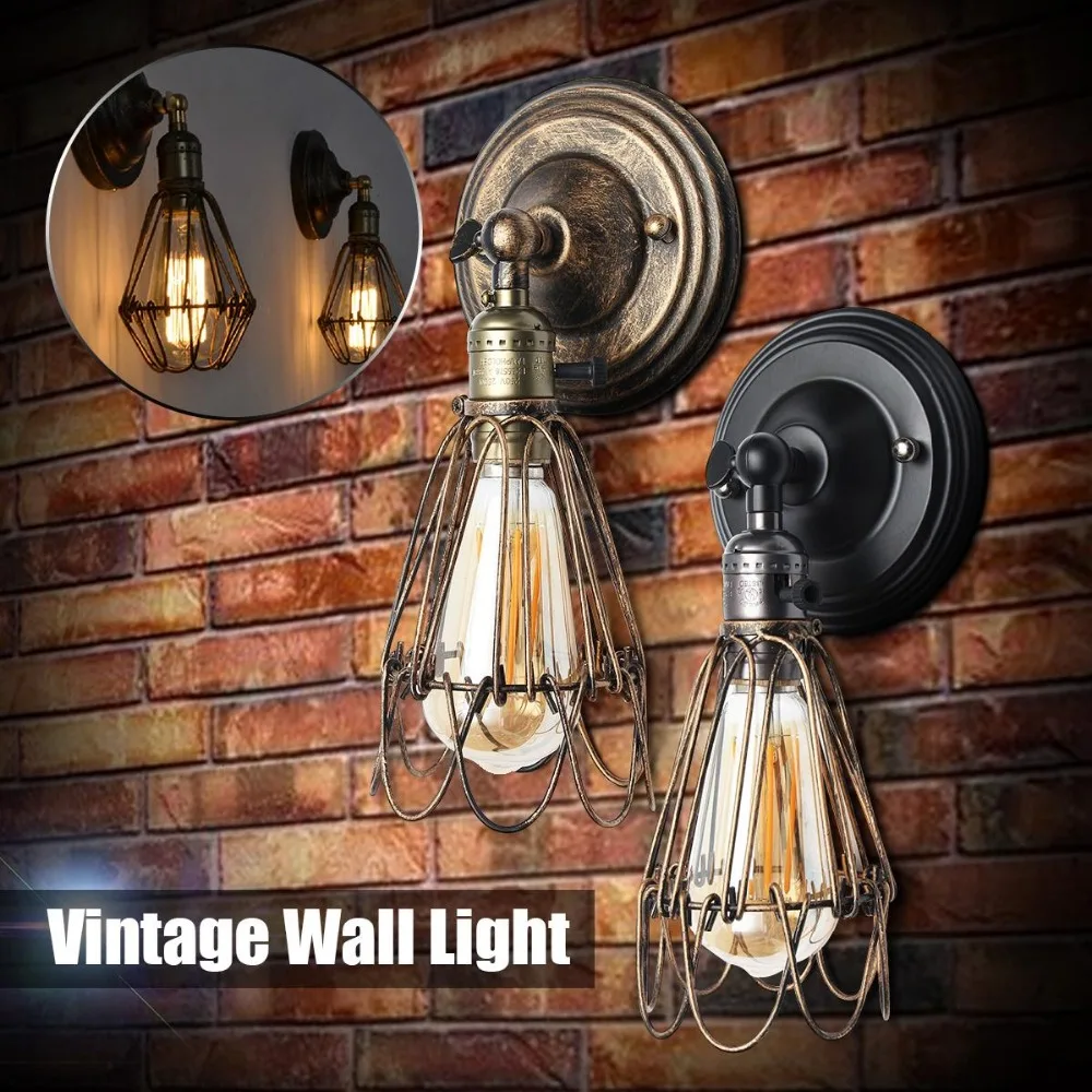 Винтажный потолочный светильник в стиле ретро промышленный подвесной