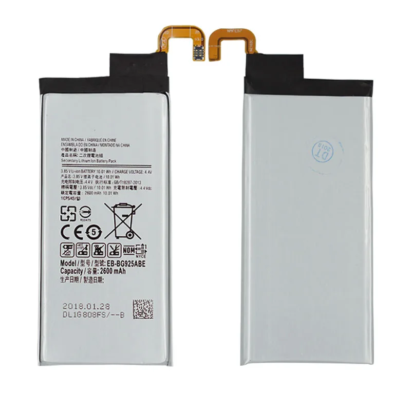 OHD оригинальный аккумулятор EB BG925ABE для samsung GALAXY S6 Edge G9250 G925F G925S 2600 мАч|Аккумуляторы