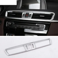 for bmw x1 f48 2016 2019 accessories abs matte chrome console air conditioning vent cover trim for bmw x2 f47 2018 2019