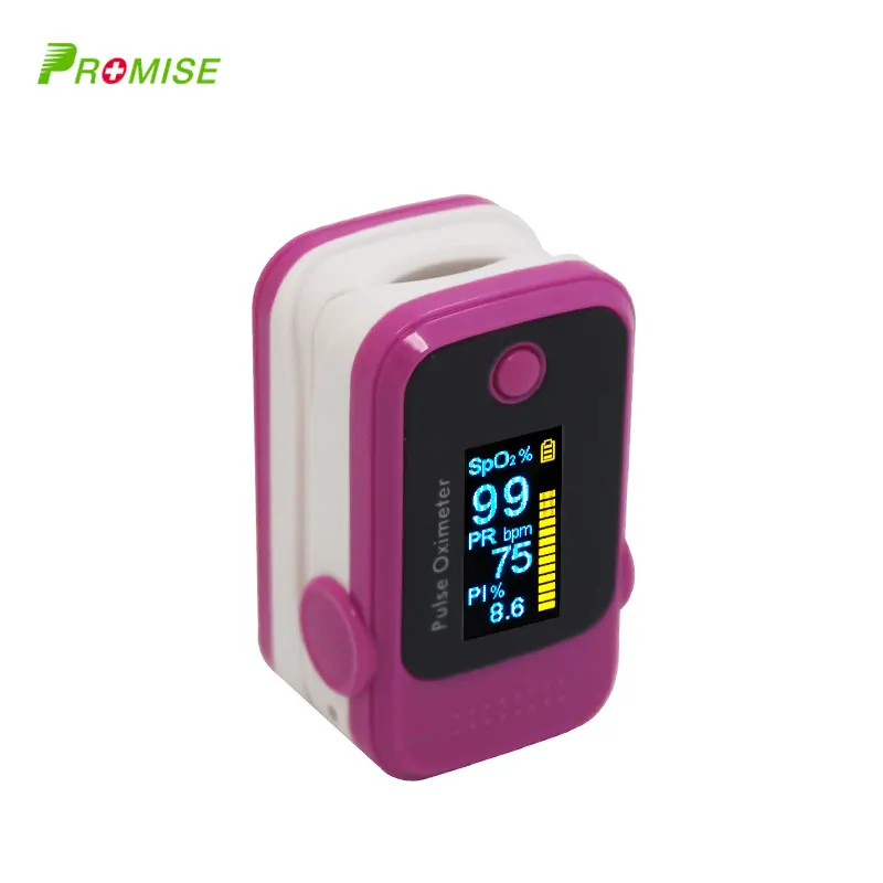 PRO-M100 rose red PR+ MISE Профессиональный Пальчиковый кислородный монитор SPO2 PR Функция портативный дизайн - Color: PRO-M100 rose red