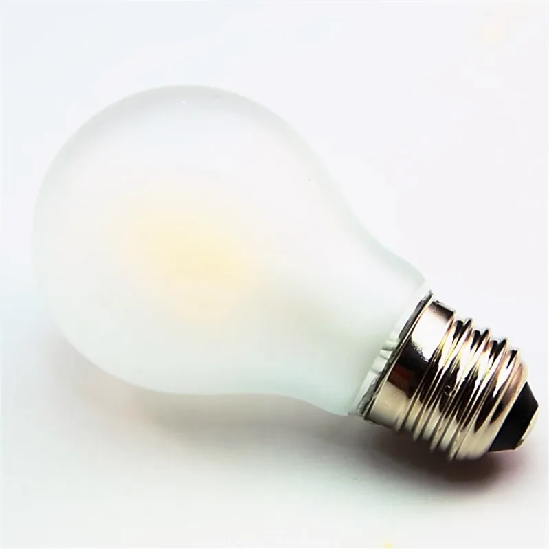 Затемняемый E27 4W 6W 8W COB Чип 400 800LM 4000 K 5000 холодный белый матовый LED лампа накаливания
