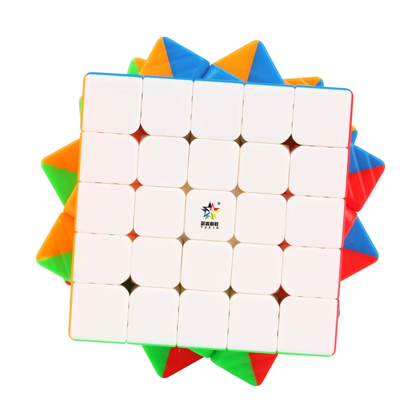 

Yuxin Little Magic 5x5x5 Magnets Stickerless Magic Cube Speed Magic Cube for Kids Neo Puzzles Speed Cubo Migico