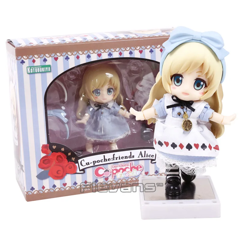 Cu-poche друзья Алиса из Nendoroid кукла ПВХ фигурка Коллекционная модель игрушки 13 см