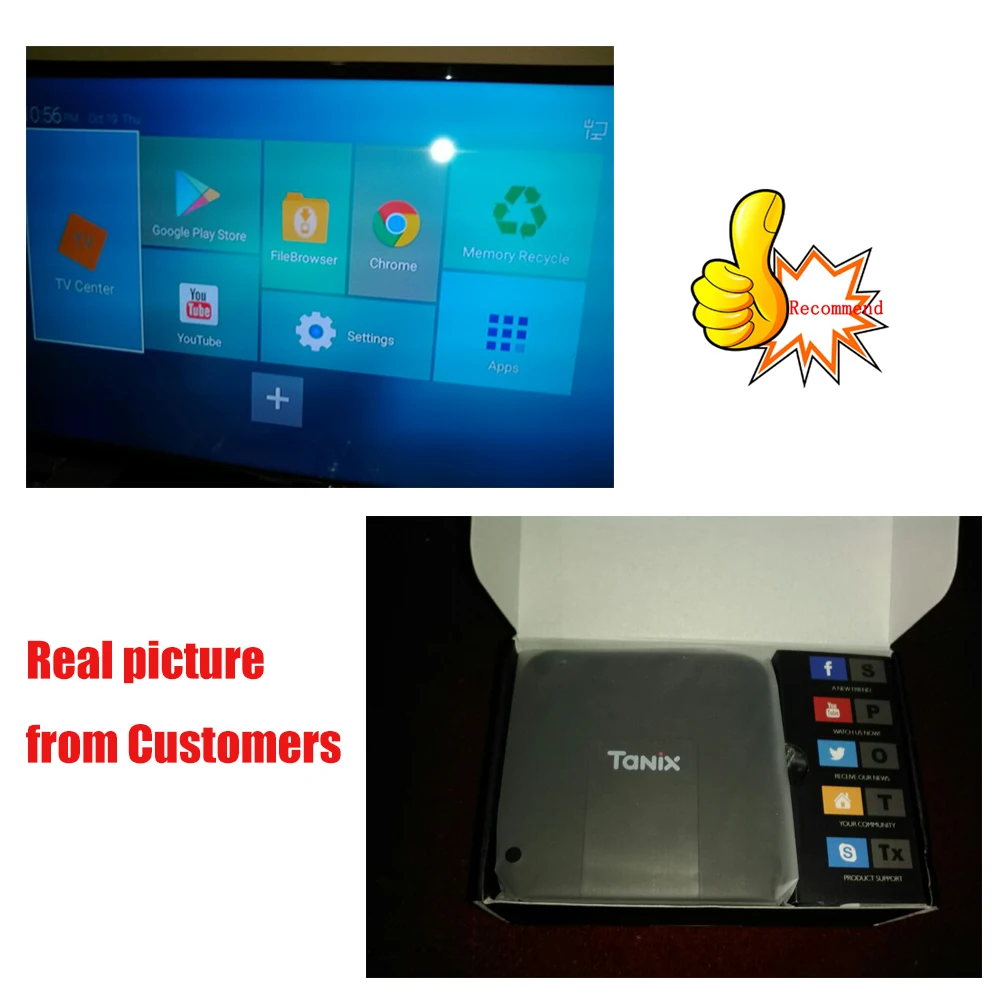 Tanix TX3 Мини Смарт ТВ Box Amlogic S905W set top tv Box 2,4 ГГц Wi-Fi Android 7,1 2G DDR3 16G 4K HD H.265 Media Player pk x96