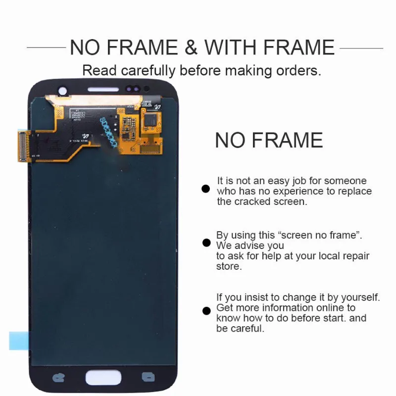 5 1 ''SUPER AMOLED ЖК-дисплей с рамкой для SAMSUNG Galaxy S7 Дисплей G930 G930F Сенсорный экран