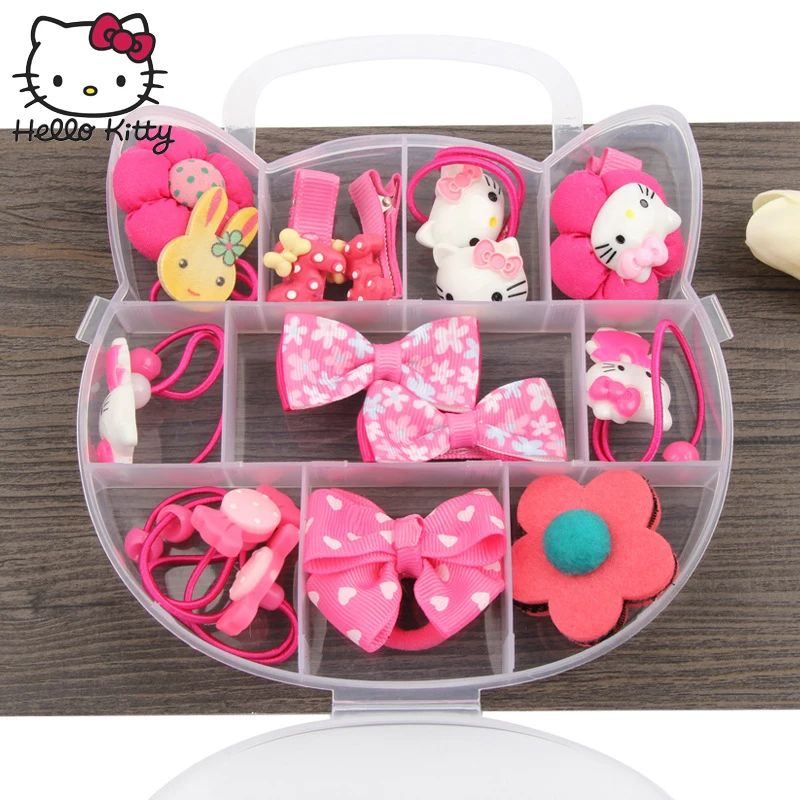 Подарочный набор hello kitty детские шпильки волосы аксессуары для девочек зажимы