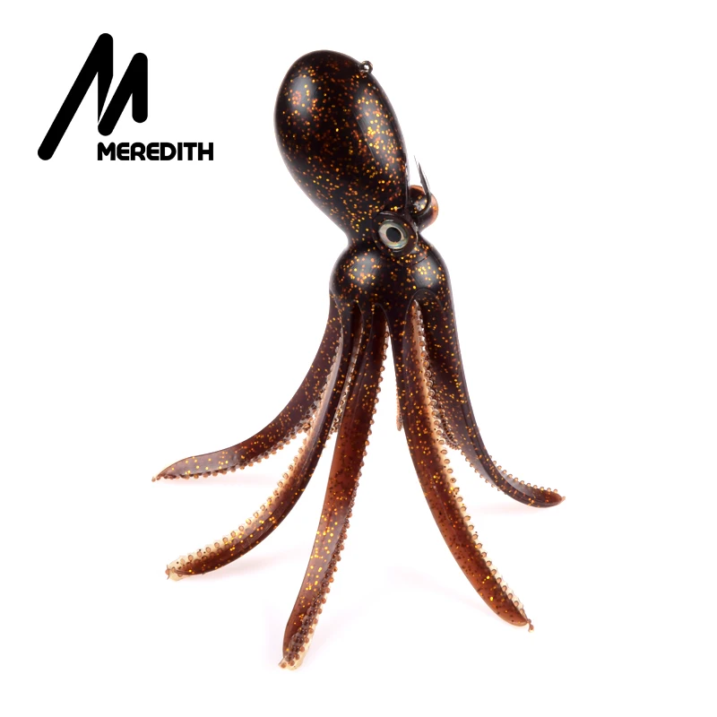 Рыболовные приманки MEREDITH 280 г 24 см с длинным хвостом мягкие осьминог|soft lure fish|lure