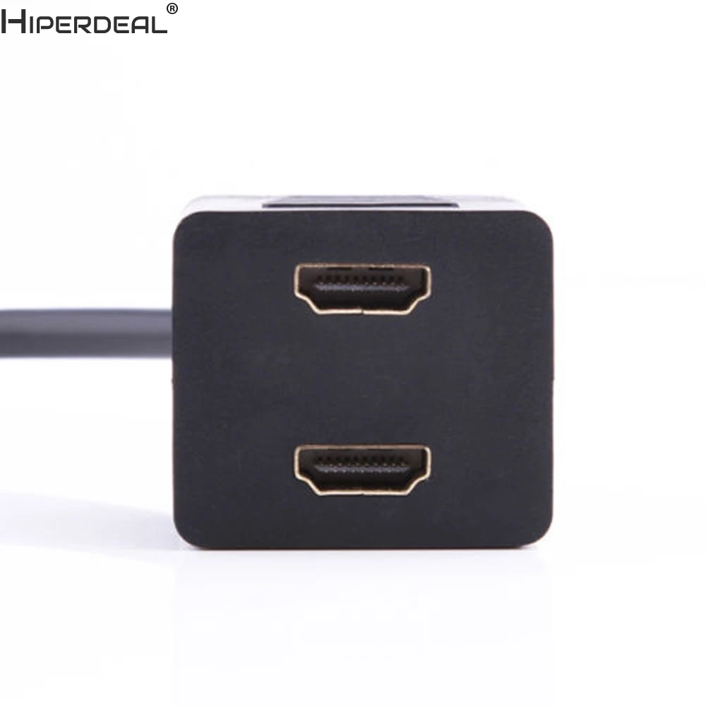 HIPERDEAL 1080P HDMI порт мужской 2 Женский 1 в 2 из сплиттер кабель адаптер конвертер Oct30 HW
