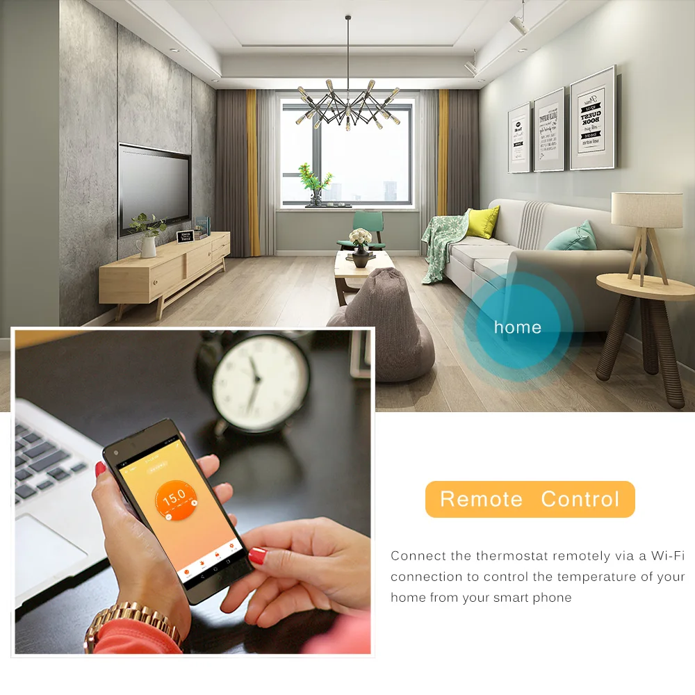 Цифровой термостат с Wi Fi водонагреватель Электрический настенный нагреватель