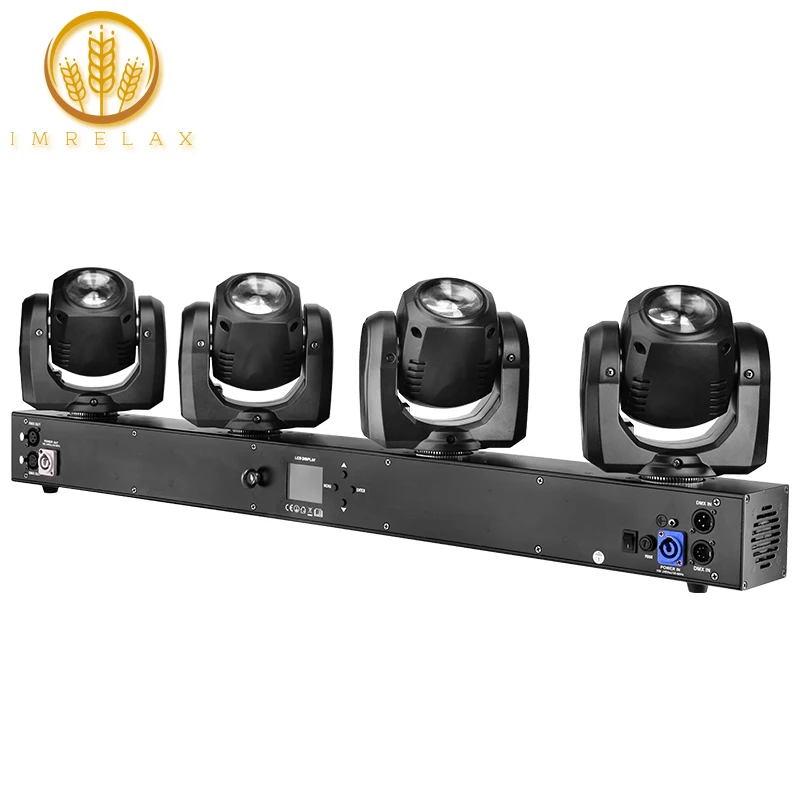 IMRELAX 4 головки Moving головной светильник индивидуальных Управление 4x32W RGBW 4in1 СИД DMX