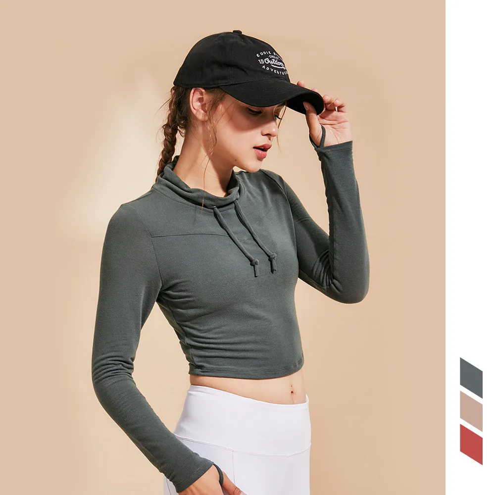 Спортивная футболка укороченный топ для спортзала женская спортивная одежда с