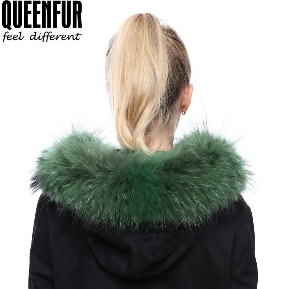 Королева Мех животных большой Размеры натуральная енота меховой воротник Шарфы