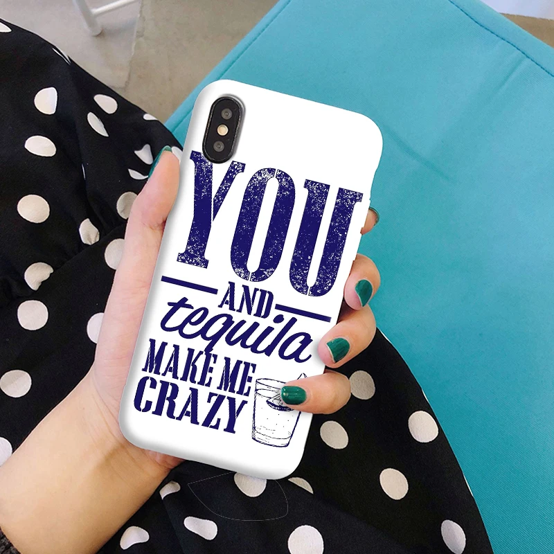 Граффити карамельный цвет задняя крышка письмо Цитата мягкий чехол для телефона