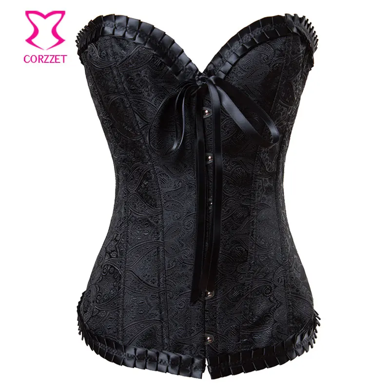 Бежевая парча с пейсли рисунком женское Бюстье для свадьбы сексуальные