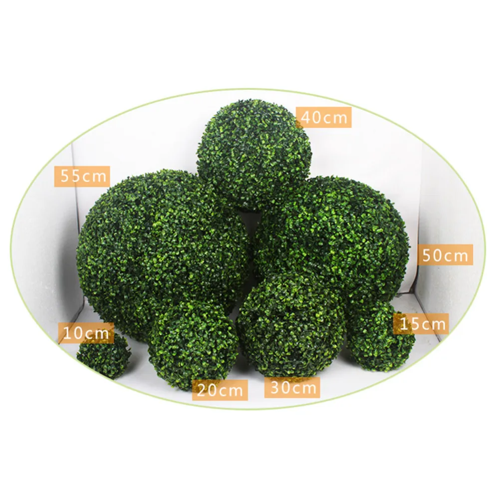 

Simulate Green Grass Ball Plastic Plant Ornament Party Decoration Garden Decor Wedding Decoration Artificial Flowers DIY Ball