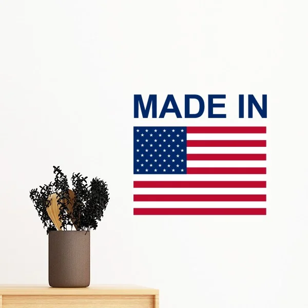 Uzbekistan America UK Ukraine Arab Country Made in Sign Flag Removable Wall Sticker Art Decals Mural DIY Wallpaper for Room | Дом и сад