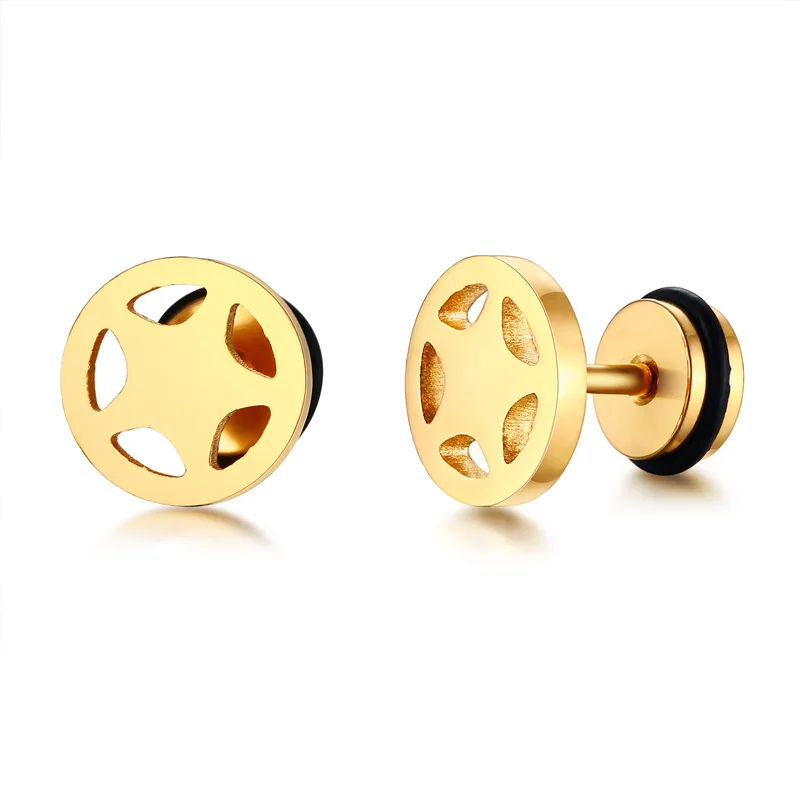 Мужские серьги гвоздики из нержавеющей стали 5 цветов|Серьги-гвоздики| |