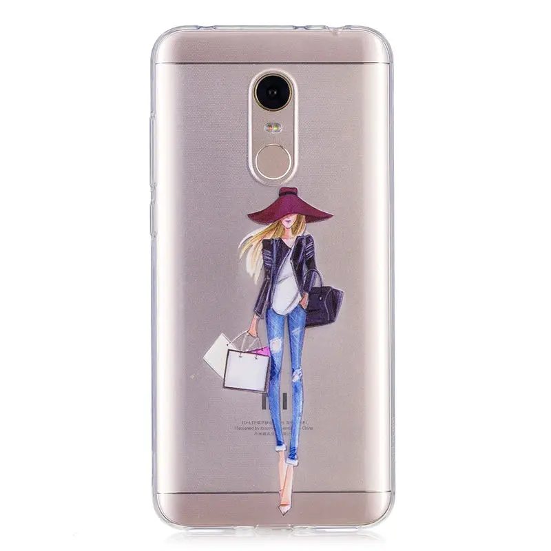Coque Новая мягкая шаблон ТПУ чехол forxiaomi Redmi 5 плюс красочная печать рисунок