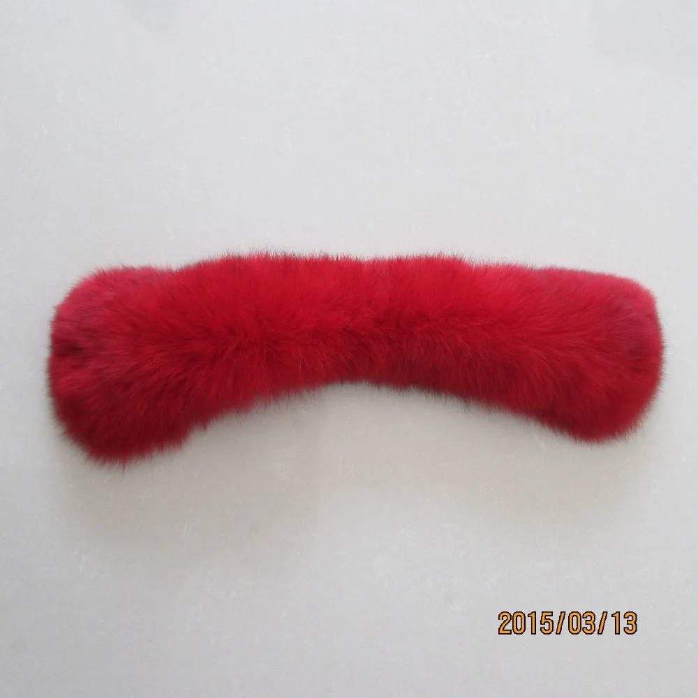 2015 Новый Женщины Подлинная Фокс Меховой Воротник Натуральный Мех Зимой Теплый