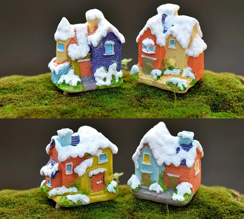 Большой дом Вилла Фигурка декоративная мини-сказочный сад мультфильм скульптура