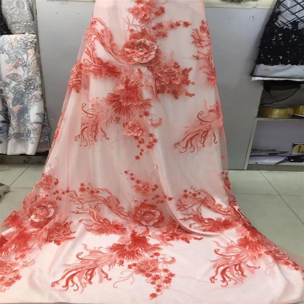 2019 Высококачественная африканская кружевная ткань зеленая французская сетчатая