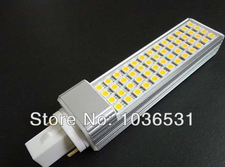 free shiping 2pcs 11w PL led G23 g24 plc light 52leds SMD5050 e27 b22 corn bulb 860lm pl lamp factory | Лампы и освещение