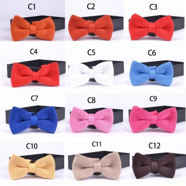 Вязаная бабочка модная винтажная индивидуальная однотонная