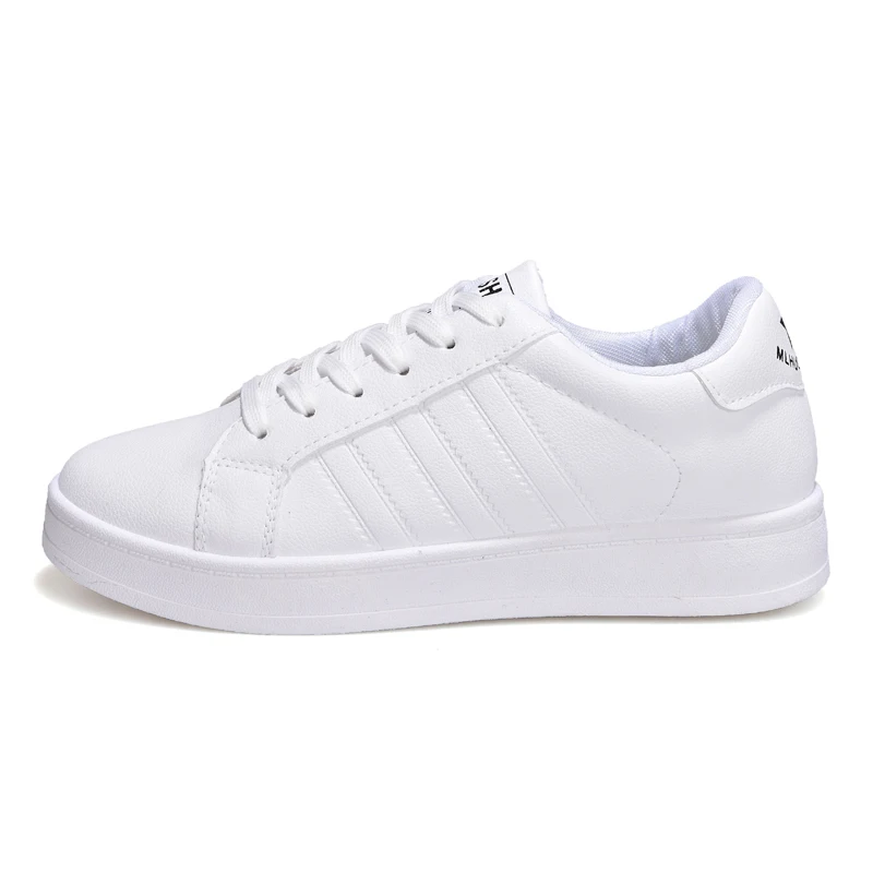 Tenis feminino теннисная обувь для женщин кожаные розовые белые черные спортивные кроссовки женские дышащие спортивные Прогулочные кроссовки на платформе - Цвет: Белый