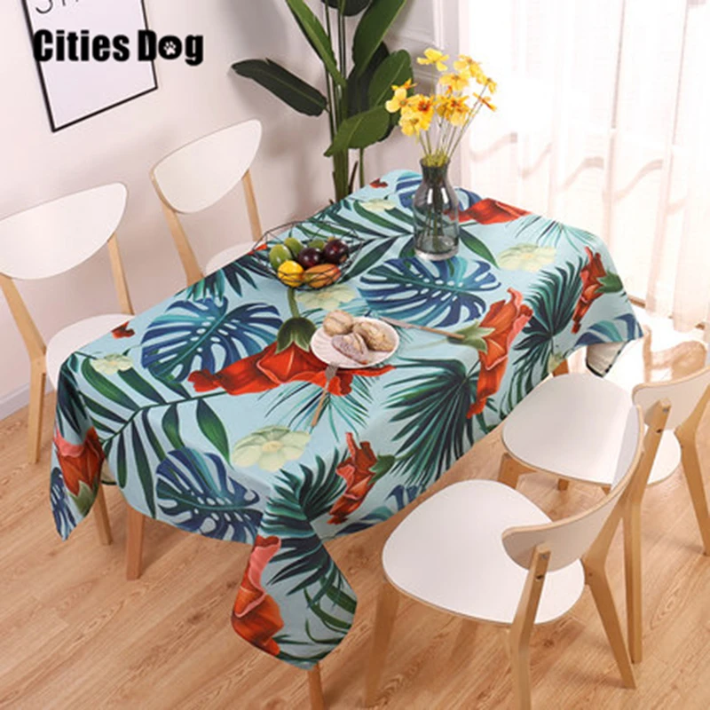 geometry Linen Table Cloth Country Style Plaid Print Multifunctional Rectangle Cover Tablecloth Home Kitchen Decoration | Дом и сад