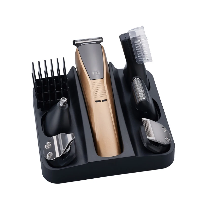 6In1 Grooming Kit Hair Trimmer Electric Clipper For Men Beard Car Trimer Shaving Machine Eyebrow Trim Face Body Groomer E | Бытовая