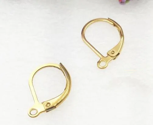 10 шт./лот Нержавеющая сталь Серебряный тон Французский серьги крючки провода