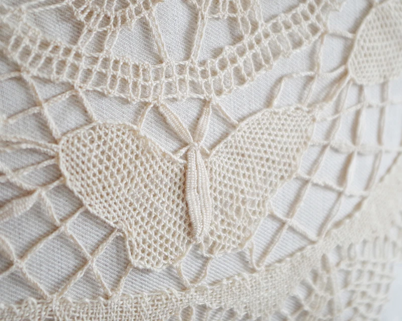 LilyHood Handmade Women Lace Cover Wood Top Handle Bag Lady Autumn Crochet Shabby Chic Victorian Instagram Wedding Book Shoulder | Багаж и