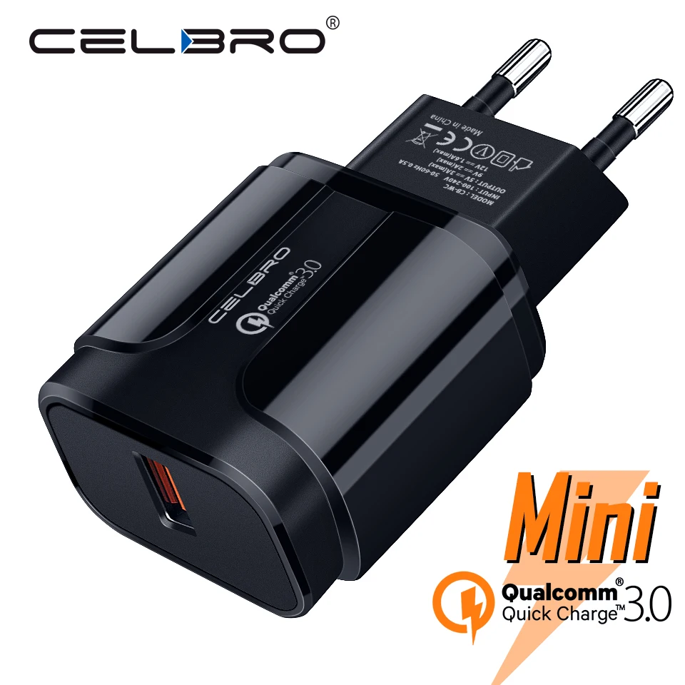 18 Вт мини Usb зарядное устройство для телефона Quick Charge 3 0 Samsung Galaxy A7 A8 A9 + 2018 QC3.0