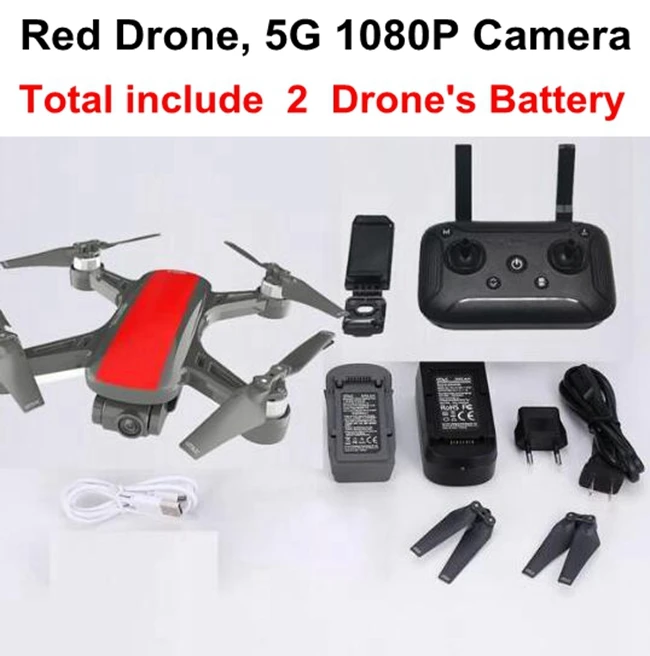 CFLY Dream gps Радиоуправляемый бесщеточный двигатель 5G wifi FPV 800M 1080P HD камера Следуйте за мной режим круг Летающий оптический поток VS f11 pro z5 - Цвет: Red Dream Drone 2b