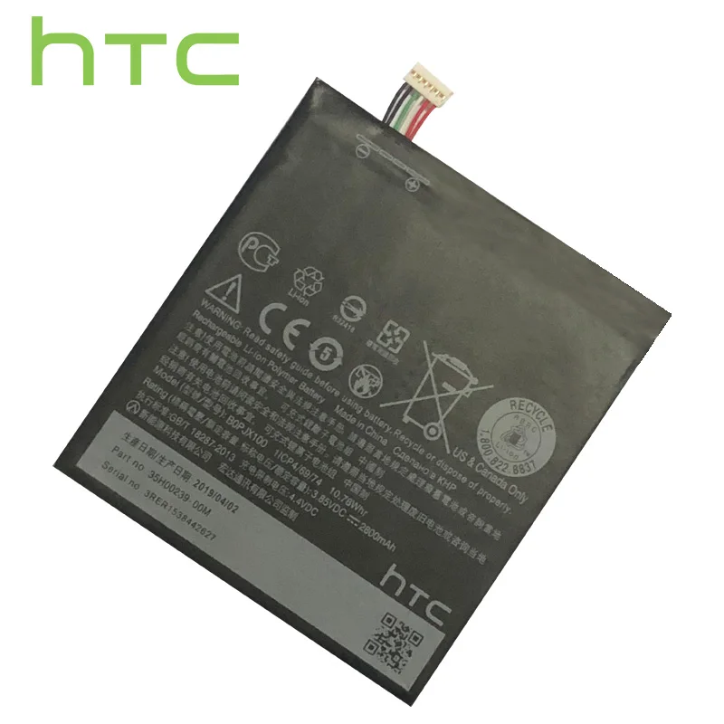 HTC оригинал высокое качество 2800 мАч B0PJX100 BOPJX100 (версия 728) Запасная батарея для Desire