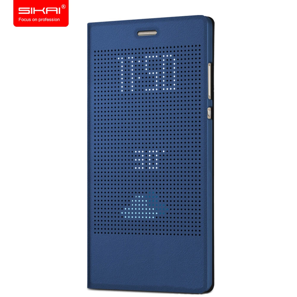 SIKAI 2016 Новый точечный матричный умный вид окно оболочка для huawei Honor Note 8 чехол