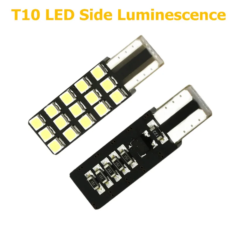 Фото 1 шт. w5w T10 Светодиодные лампы супер яркие светодиодные чипы Cree 15SMD Canbus 501 Автомобильный источник света светодиодный DRL interir свет инструкция светильник s №2